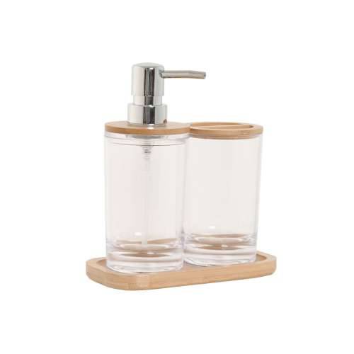 Set za Kupaonicu Home ESPRIT Providan Prirodno Bambus Aluminij polistiren 16 x 9 x 18 cm Cijena