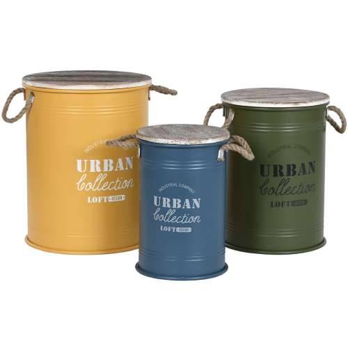Set Škrinja Home ESPRIT Metal Jelovina 40 x 40 x 52 cm (3 kom.) Cijena