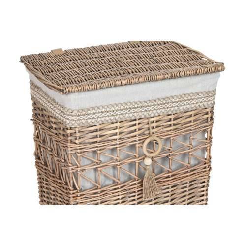 Košara za prljavo rublje Home ESPRIT Bež Prirodno ispleten od pruća Shabby Chic 47 x 35 x 55 cm 5 Dijelovi Cijena