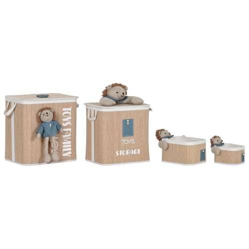 Košara za prljavo rublje Home ESPRIT Zelena Prirodno Children’s 44 x 44 x 45 cm 4 Dijelovi Cijena
