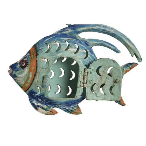 Ukrasna figura Home ESPRIT Riba Mediteran 19 x 4 x 13 cm Cijena