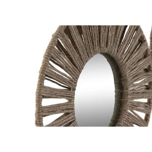 Set Ogledala Home ESPRIT Prirodno Tropsko 20 x 1 x 20 cm (3 Dijelovi) Cijena