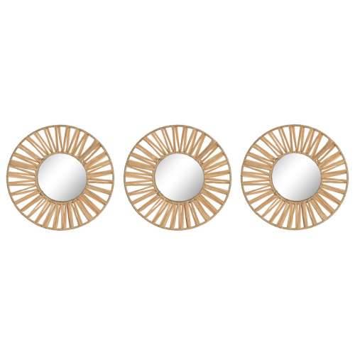 Set Ogledala Home ESPRIT Prirodno Scandi 20 x 2 x 20 cm (3 Dijelovi) Cijena