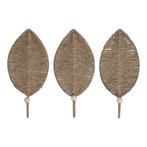 Zidna vješalica Home ESPRIT Prirodno Juta Metal 12 x 4 x 26 cm Cijena