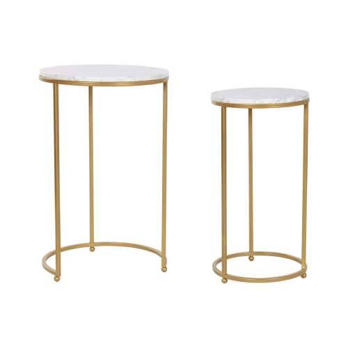 Set od dvije stolice Home ESPRIT zlatan Metal Mramor 40 x 40 x 64 cm Cijena