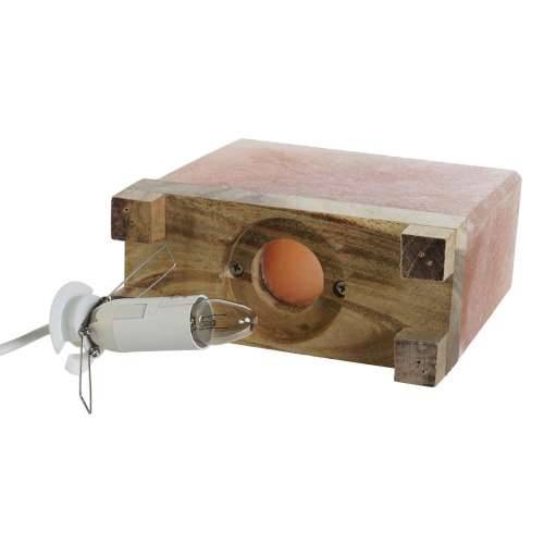 Stolna svjetiljka DKD Home Decor Smeđa Roza Sol Drvo akacije 15 W 220 V 17 x 7 x 16 cm Cijena