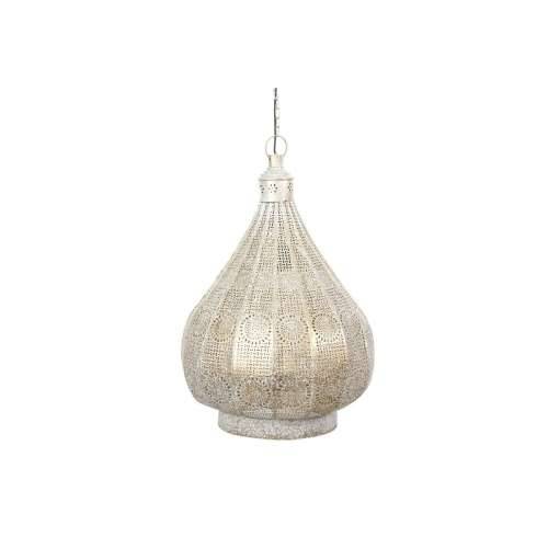 Stropna svjetiljka Home ESPRIT Bijela zlatan Metal 40 W 40 x 40 x 55 cm Cijena