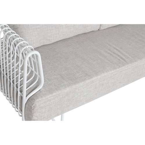 Kauč Home ESPRIT Bijela Bež Metal 180 x 66 x 66 cm Cijena