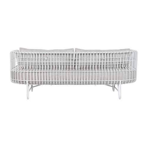 Kauč Home ESPRIT Bijela Bež Metal 180 x 66 x 66 cm Cijena