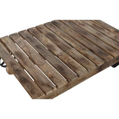 Stolić za dnevni boravak Home ESPRIT Crna Prirodno Metal Drvo Manga 130 x 80 x 32 cm Cijena