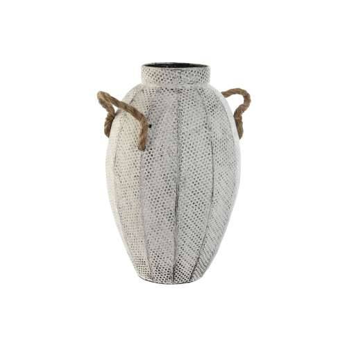Vrč Home ESPRIT Bijela Metal Uže 20 x 20 x 33 cm Cijena