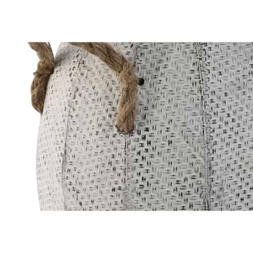 Vrč Home ESPRIT Bijela Metal Uže 20 x 20 x 33 cm Cijena