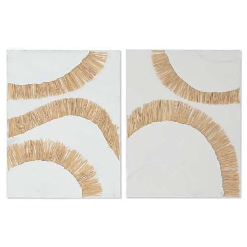 Platno Home ESPRIT Bijela Prirodno Boho 60 x 3 x 80 cm (2 kom.) Cijena