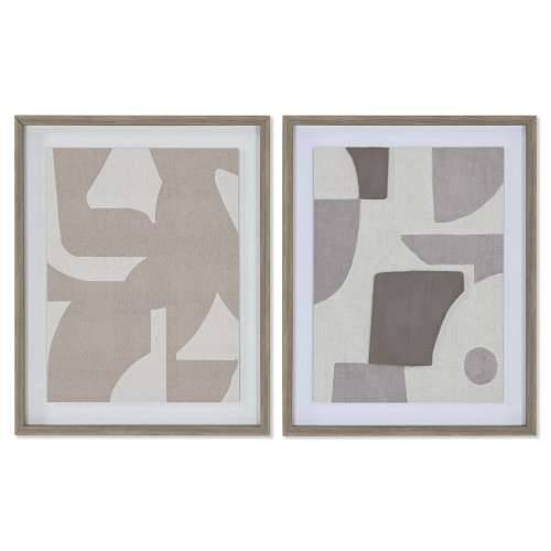 Platno Home ESPRIT Bež Siva Apstraktno moderan 40 x 3 x 50 cm (2 kom.) Cijena