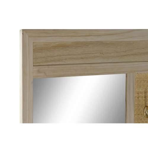 Vješalica s ogledalom Home ESPRIT Prirodno Ratan Paulovnija Ogledalo 92 x 40 x 181 cm Cijena
