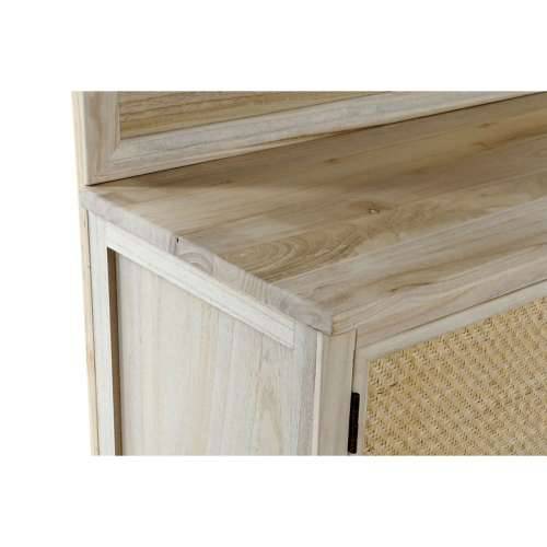 Vješalica s ogledalom Home ESPRIT Prirodno Ratan Paulovnija Ogledalo 92 x 40 x 181 cm Cijena