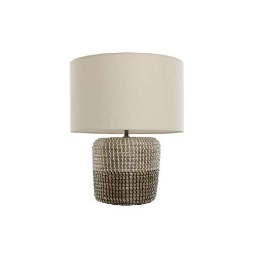 Stolna svjetiljka Home ESPRIT Bijela Smeđa 50 W 220 V 38 x 38 x 47 cm Cijena