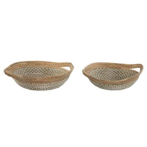 Stolni ukras Home ESPRIT Bijela Svijetlo smeđi Prirodno gradski 51 x 45 x 13 cm (2 kom.) Cijena