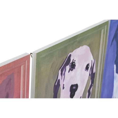 Slika Home ESPRIT Plava Zelena Oranžna gradski 50 x 2 x 50 cm (4 kom.) Cijena