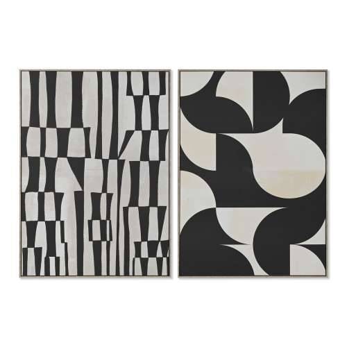 Platno Home ESPRIT Crna Bež polistiren Platno moderan 103 x 4,5 x 143 cm (2 kom.) Cijena