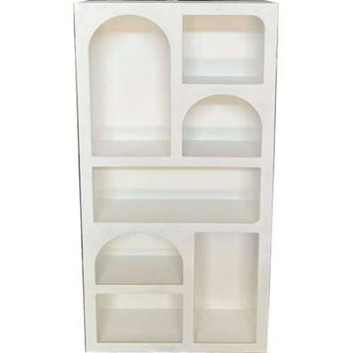 Polica Home ESPRIT Bijela Drvo MDF 80 x 26 x 180 cm Cijena