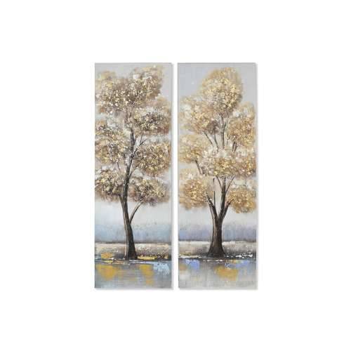 Slika Home ESPRIT zlatan Platno Drvo MDF drvo tradicionalan 30 x 3 x 90 cm (2 kom.) Cijena