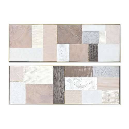 Slika Home ESPRIT Smeđa Bež polistiren Platno moderan gradski 152 x 5 x 52 cm (2 kom.) Cijena