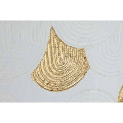 Slika Home ESPRIT Bijela zlatan polistiren Platno moderan 42 x 4 x 42 cm (2 kom.) Cijena