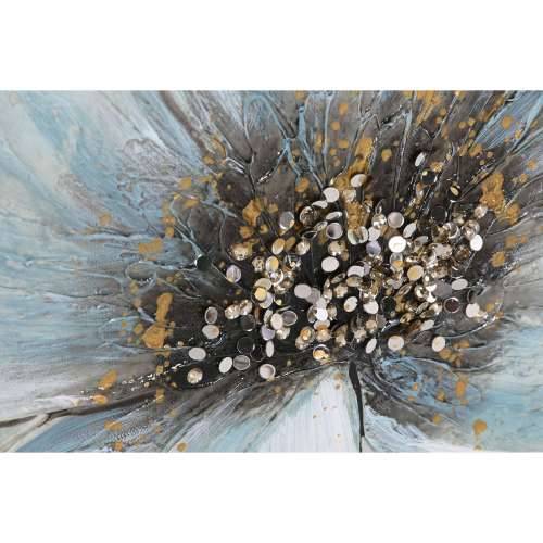 Slika Home ESPRIT Plava zlatan Platno Drvo MDF Cvijet Shabby Chic 60 x 3 x 90 cm (2 kom.) Cijena