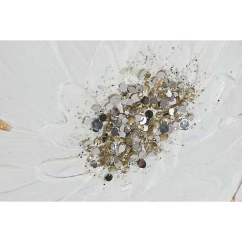 Slika Home ESPRIT Bijela zlatan polistiren Platno Cvijet Shabby Chic 62 x 4,5 x 62 cm (2 kom.) Cijena