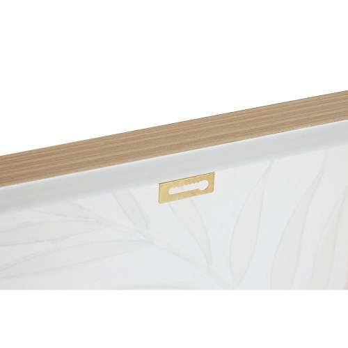 Slika Home ESPRIT Bijela zlatan Platno Drvo MDF moderan Biljni list 42 x 4 x 42 cm (2 kom.) Cijena