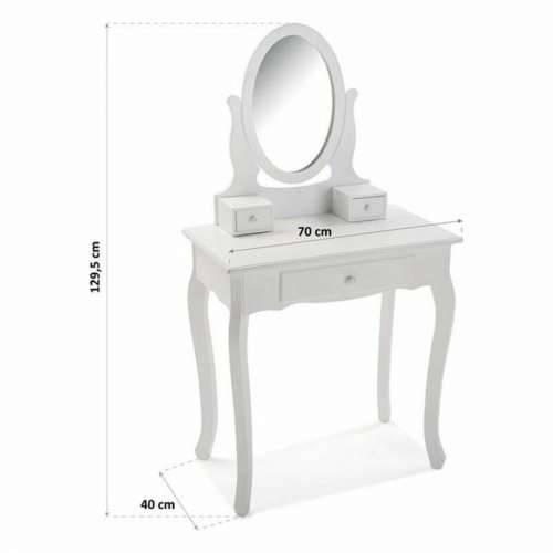 Toaletni stolić Versa Ogledalo Drvo MDF (40 x 129,5 x 70 cm) Cijena