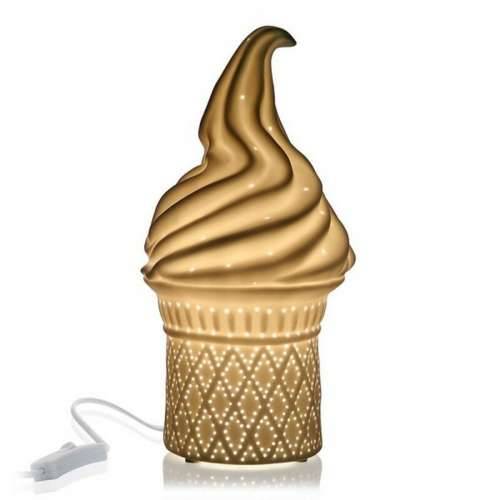 Stolna svjetiljka Versa Ice Cream 25W Porculan (13,7 x 27 x 13,7 cm) Cijena