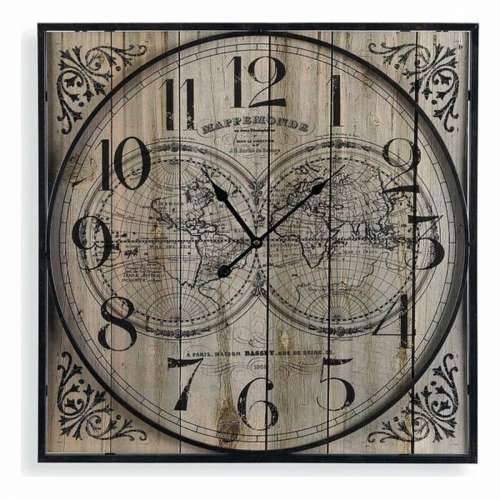 Zidni sat Versa Drvo (59,5 x 5,5 x 59,5 cm) Cijena