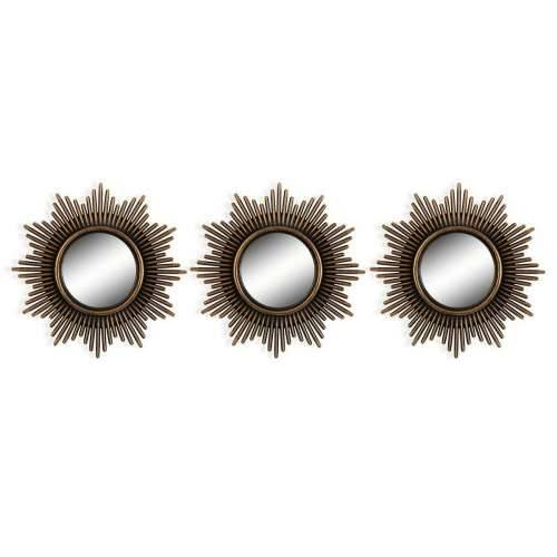 Set Ogledala Versa 25 x 25 cm Pisana zidni (3 Dijelovi) (3 kom.) (3 pcs) Cijena