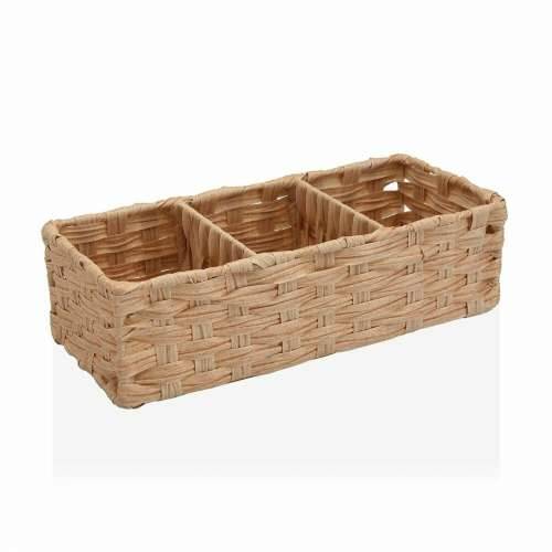 Višenamjenska Košara Versa 15,2 x 10,2 x 35,6 cm 3 Pretinci Svijetlo smeđi Cijena