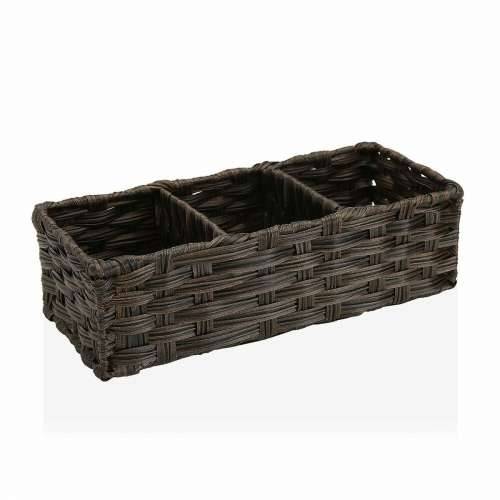 Višenamjenska Košara Versa 15,2 x 10,2 x 35,6 cm 3 Pretinci Smeđa Cijena
