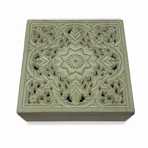 Kutija za nakit Versa Mandala Drvo MDF (20 x 7 x 20 cm) Cijena