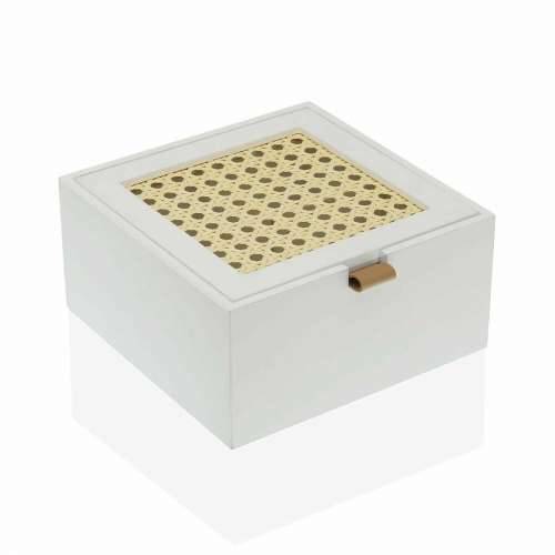 Kutija za nakit Versa Kvadratno Bijela (16 x 8 x 16 cm) Cijena