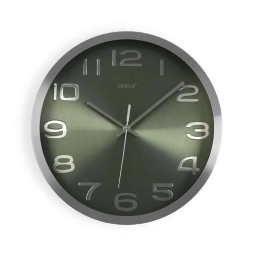 Zidni sat Versa Srebrna Aluminij (4 x 30 x 30 cm) Cijena