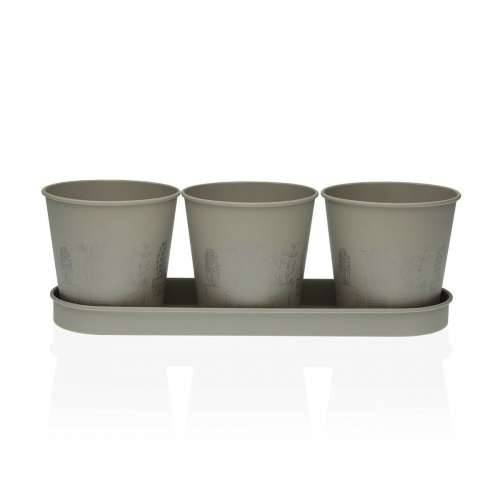 Posuda Versa Siva Trostruko Metal (11 x 33 cm) Cijena