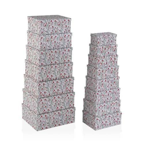 Set Složivih Kutija za Pospremanje Versa srca Karton 15 Dijelovi 35 x 16,5 x 43 cm Cijena