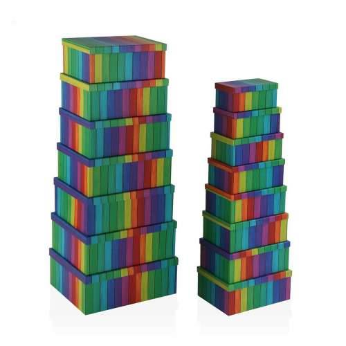 Set Složivih Kutija za Pospremanje Versa Duga Karton 15 Dijelovi 35 x 16,5 x 43 cm Cijena