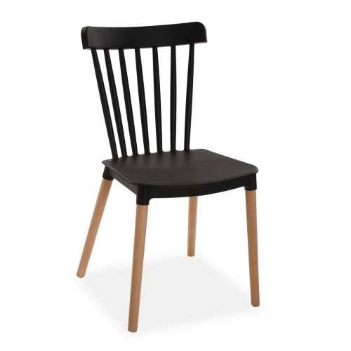 Naslonjač Versa Crna 52,5 x 80 x 43 cm (4 kom.) Cijena