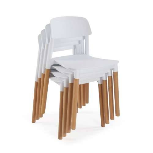 Naslonjač Versa Bijela 45 x 76 x 42 cm (4 kom.) Cijena