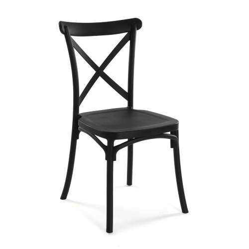 Naslonjač Versa Crna 43 x 88 x 43 cm (4 kom.) Cijena