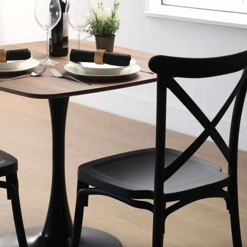 Naslonjač Versa Crna 43 x 88 x 43 cm (4 kom.) Cijena