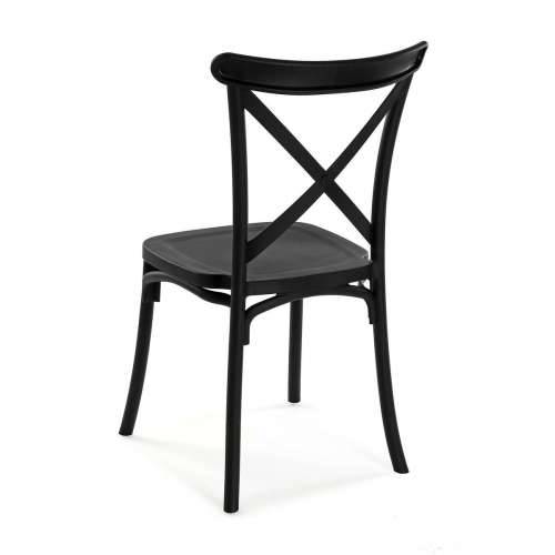 Naslonjač Versa Crna 43 x 88 x 43 cm (4 kom.) Cijena