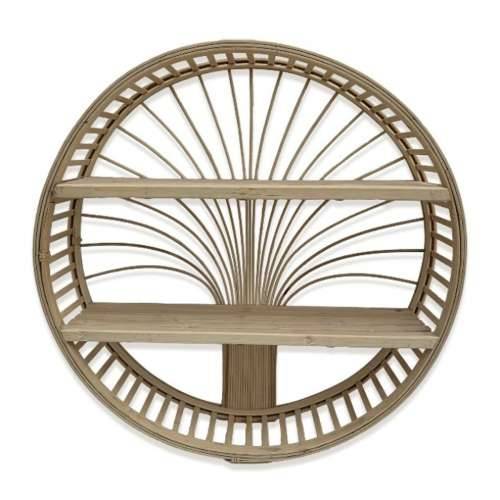 Polica Versa Bambus 13 x 50 x 50 cm Okruglo Cijena