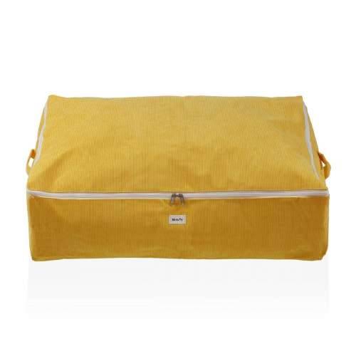 Kutija za Pohranu Versa Corduroy 50 x 20 x 70 cm Rumena Cijena